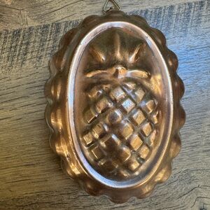 Vintage Copper Pineapple Mold